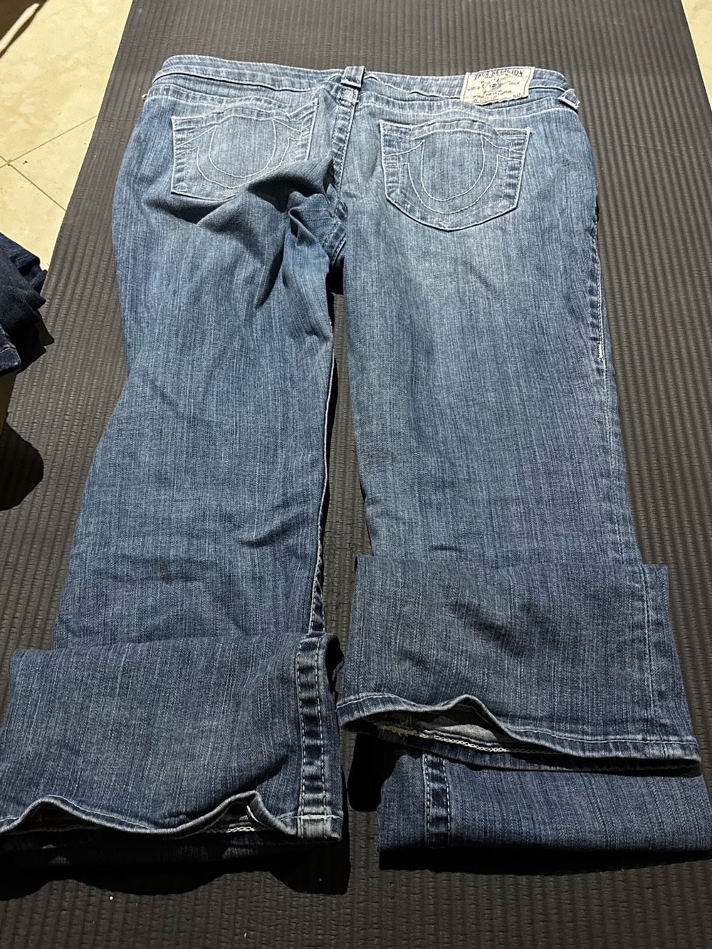 True Religion Medium Blue Straight-Leg Jeans